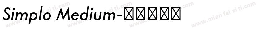 Simplo Medium字体转换